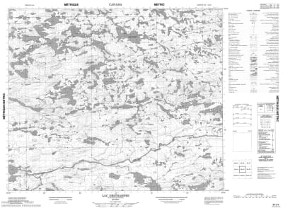 033J03 - LAC DESTRAMPES - Topographic Map