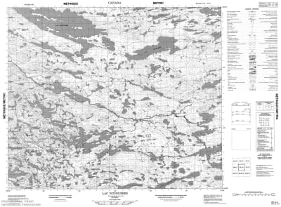 033J04 - LAC NOUGUERES - Topographic Map