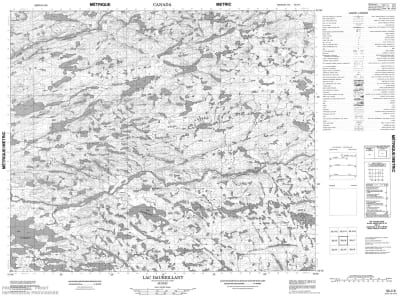 033J06 - LAC DAUREILLANT - Topographic Map