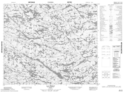 033J12 - LAC FREROT - Topographic Map