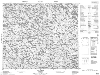 033J13 - LAC CLERIN - Topographic Map