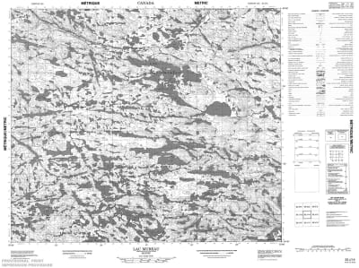 033J14 - LAC MUREAU - Topographic Map