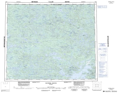 033K - RIVIERE DENYS - Topographic Map