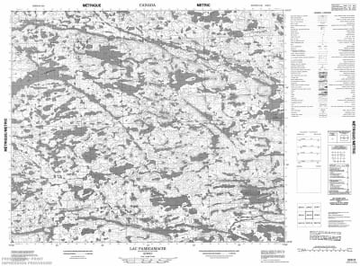 033K03 - LAC PAMIGAMACHI - Topographic Map