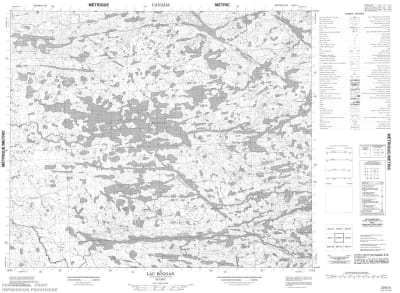 033K04 - LAC ROGGAN - Topographic Map