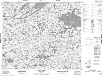 033L08 - LAC DARONTAL - Topographic Map
