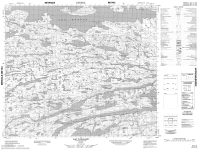 033L09 - LAC CAILLAUD - Topographic Map