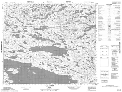033L16 - LAC LOMIER - Topographic Map