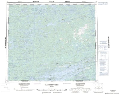 033P - LAC BIENVILLE - Topographic Map