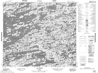 033P01 - LAC OSSANT - Topographic Map
