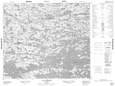 033P03 - LAC GOSELIER - Topographic Map