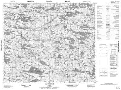 033P04 - LAC BRIBAUT - Topographic Map