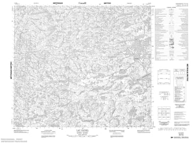 033P09 - LAC GLINEL - Topographic Map