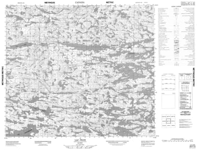033P12 - LAC PIGIN - Topographic Map