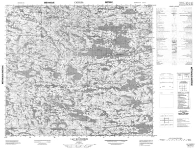 033P13 - LAC ROUSSELIN - Topographic Map