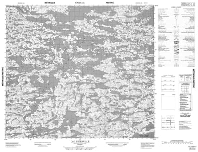 033P14 - LAC D'IBERVILLE - Topographic Map