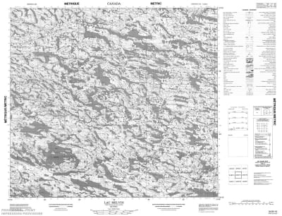 034B15 - LAC MELVIN - Topographic Map