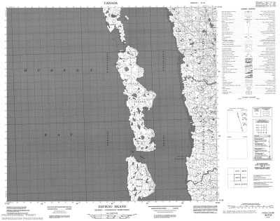 034F02 - DAVIEAU ISLAND - Topographic Map