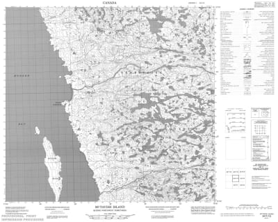 034F10 - MCTAVISH ISLAND - Topographic Map