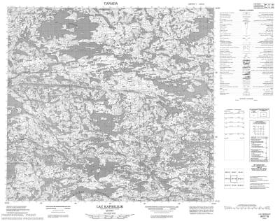 034F16 - LAC KAPISILILIK - Topographic Map