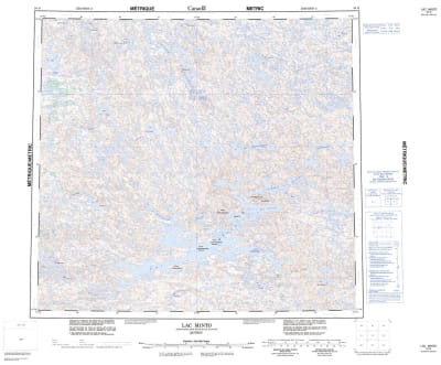 034G - LAC MINTO - Topographic Map