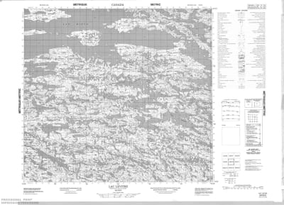 034G02 - LAC LEVITRE - Topographic Map