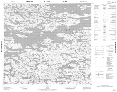 034G03 - LAC DORNON - Topographic Map