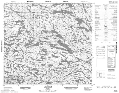 034G05 - LAC OCHUE - Topographic Map