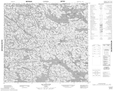 034G09 - LAC SUJUVVIK - Topographic Map