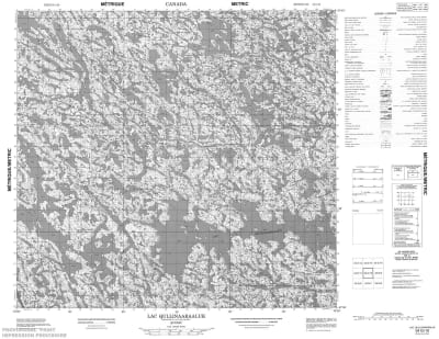 034G10 - LAC QULLINAARAALUK - Topographic Map