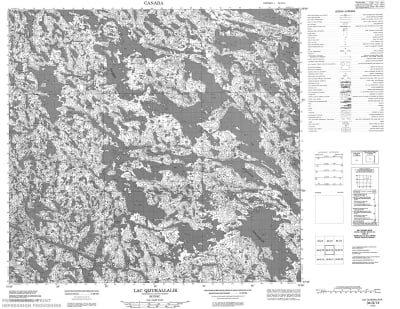 034G14 - LAC QIJUKALLALIK - Topographic Map