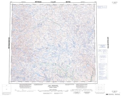 034H - LAC NEDLOUC - Topographic Map