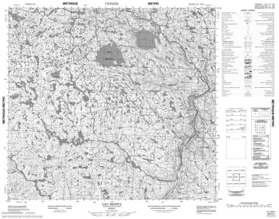 034H01 - LAC BENITA - Topographic Map