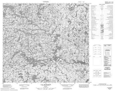 034H02 - LAC MAC MAHON - Topographic Map