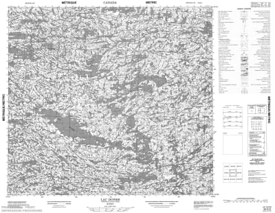 034H03 - LAC DUPIRE - Topographic Map