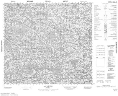 034H04 - LAC LIPPENS - Topographic Map