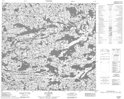 034H06 - LAC BIZARD - Topographic Map