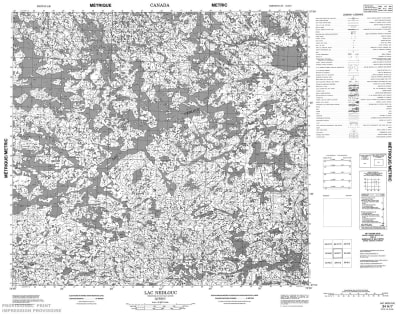 034H07 - LAC NEDLOUC - Topographic Map
