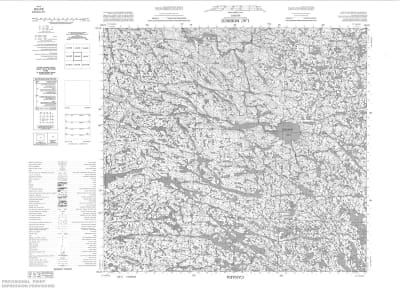 034H08 - LAC MORRICE - Topographic Map