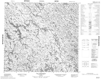 034H10 - LAC CURATTEAU - Topographic Map