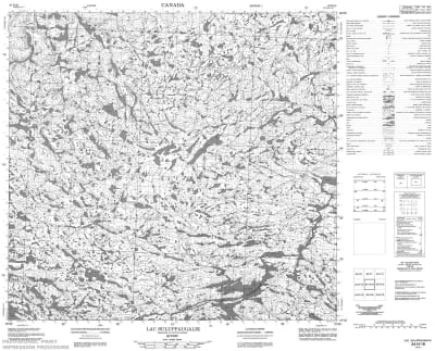034H16 - LAC SULUPPAUGALIK - Topographic Map