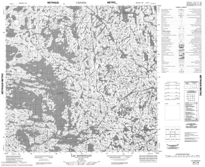 034I16 - LAC BONENFANT - Topographic Map