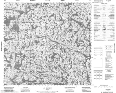 034J04 - LAC MARTINET - Topographic Map