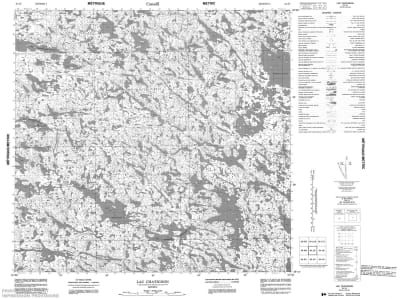 034J05 - LAC CHATIGNON - Topographic Map