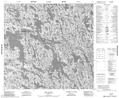 034J11 - LAC LE ROY - Topographic Map
