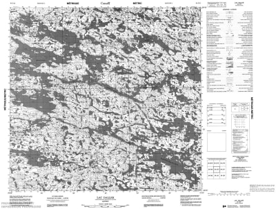 034J12 - LAC DALLER - Topographic Map