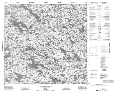 034J13 - LAC SANNINGAJUALUK - Topographic Map
