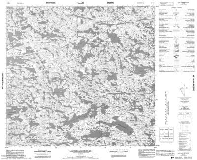 034K01 - LAC UJARASUTJULIK - Topographic Map