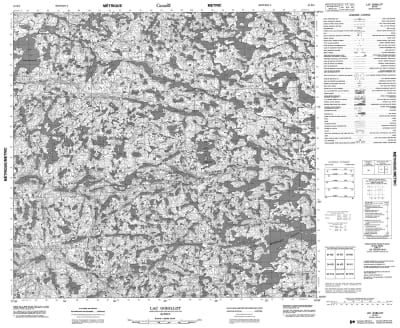 034K02 - LAC GOBILLOT - Topographic Map