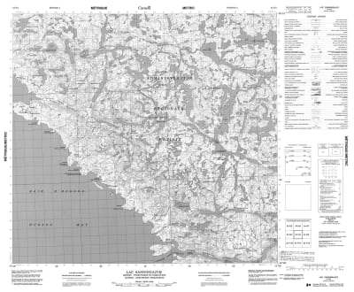 034K03 - LAC SANNINGAJUQ - Topographic Map